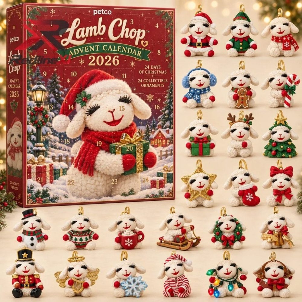 Petco X Lamb Chop Christmas Advent Calendar 2026 Collectible Holiday Lamb Ornaments Countdown