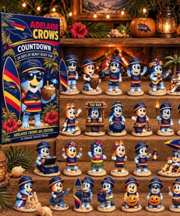 Adelaide Crows X Bluey Tropical Journey Advent Calendar 24 Days Of Halloween Ornaments Afl Gift