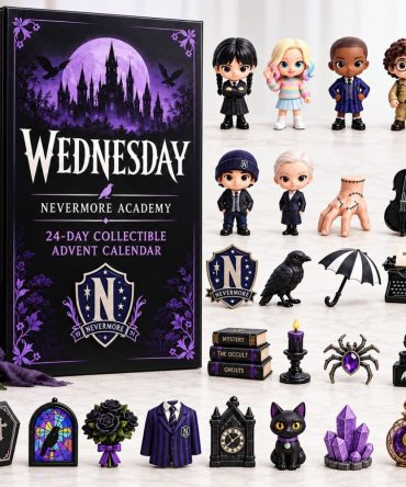Wednesday Nevermore Academy 24 Days Advent Calendar 2026 Christmas Ornament Collection