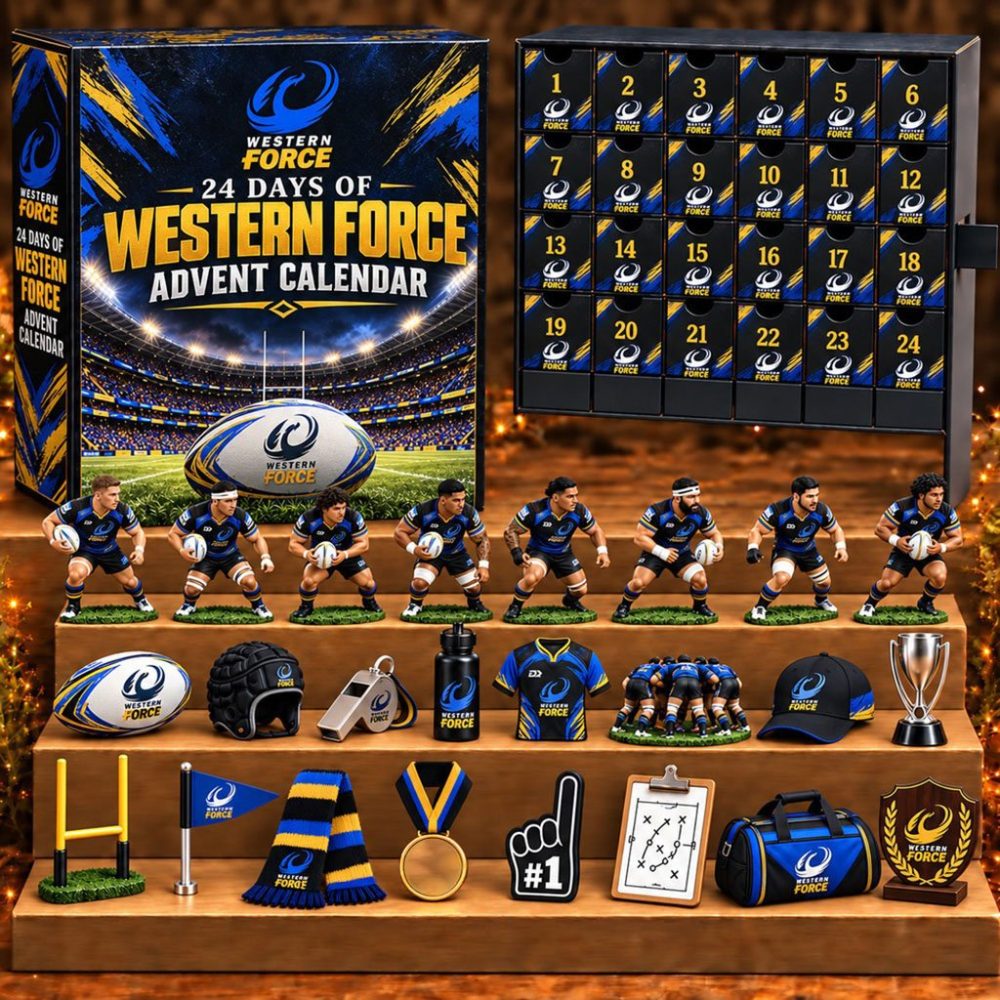 Western Force Super Rugby 24 Days Advent Calendar Christmas Mystery Rugby Xmas Ornaments