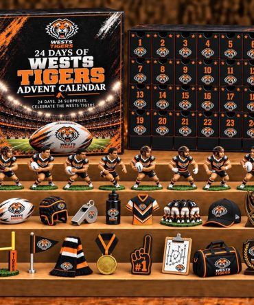 Wests Tigers X Nrl 24 Days Of Super Rugby Advent Calendar Christmas Ornament Gift Set