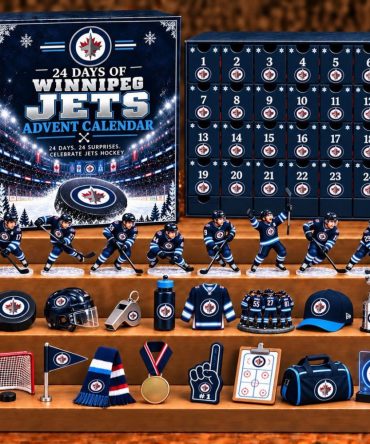 Winnipeg Jets 24 Days Of Hockey Ice Advent Calendar Winnipeg Jets Merch Christmas Ornament Gift Set