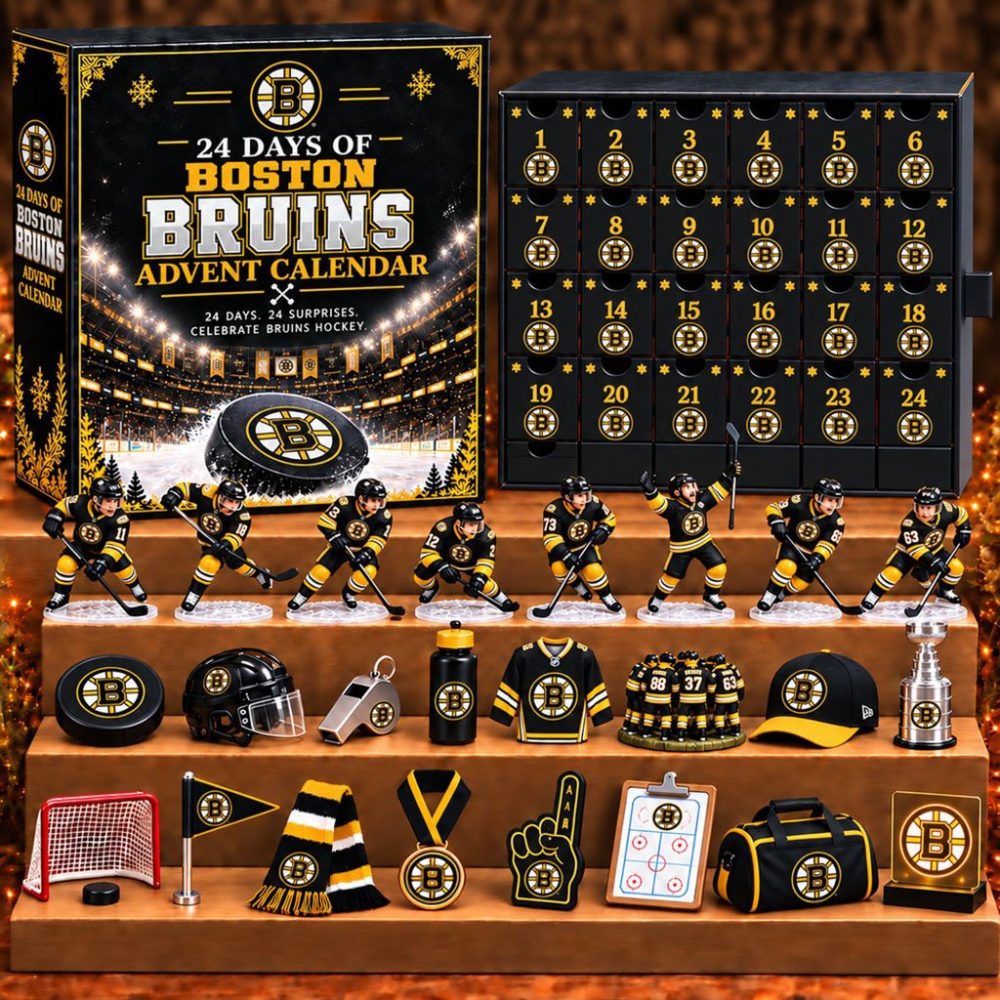 Boston Bruins Advent Calendar Surprise Box Christmas Tree Ornaments Boston Bruins Merch
