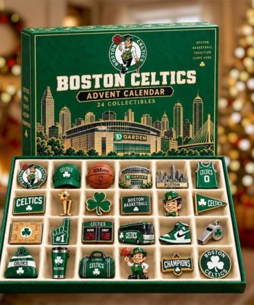 Boston Celtics 2026 Advent Calendar Christmas Ornament Boston Celtics Merch Basketball Gifts