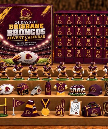Brisbane Broncos Nrl Advent Calendar 24 Days Of Super Rugby Christmas Ornament Fan Gifts