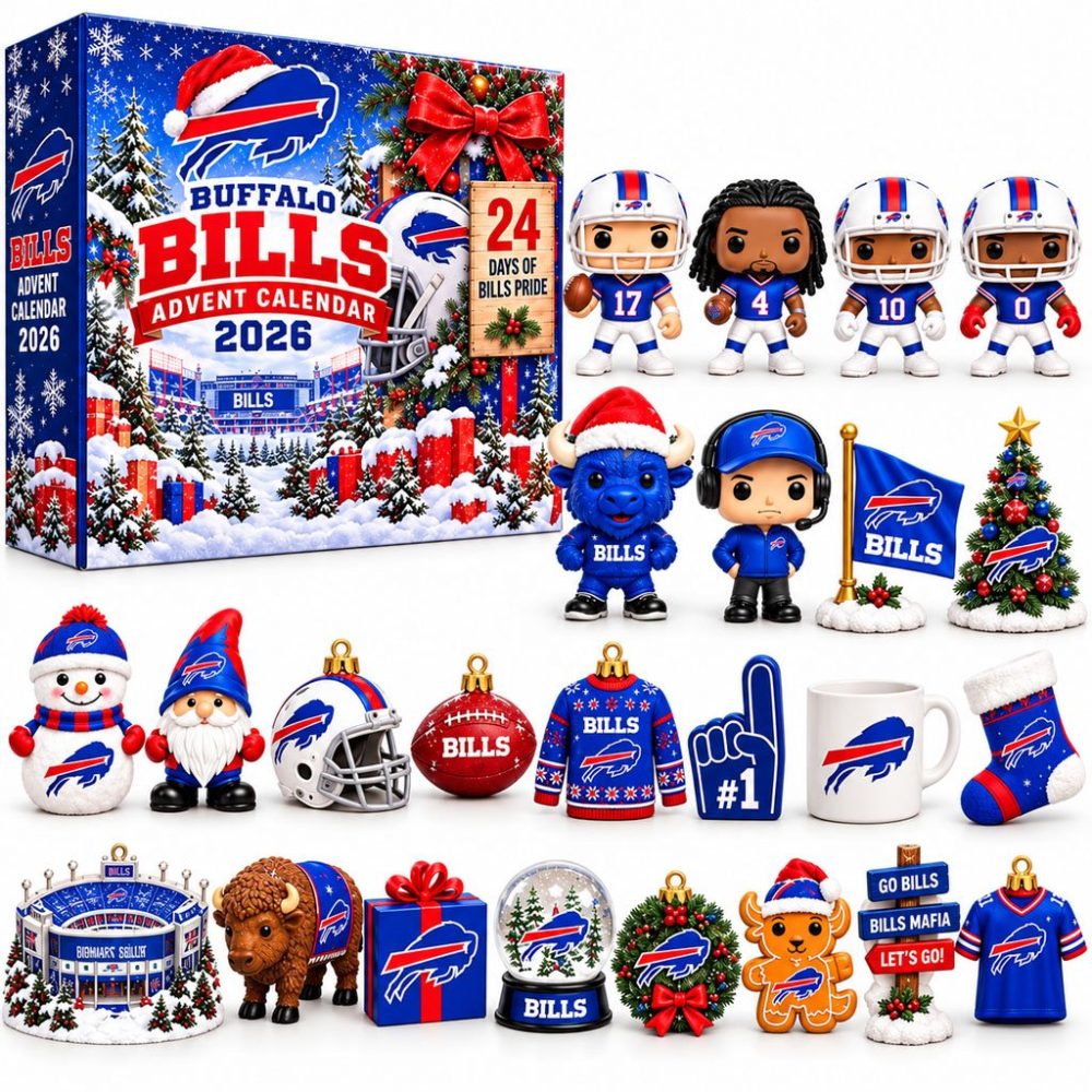 Buffalo Bills 2026 Advent Calendar Bills Pride Christmas Ornaments Surprise Box Gift For Fans