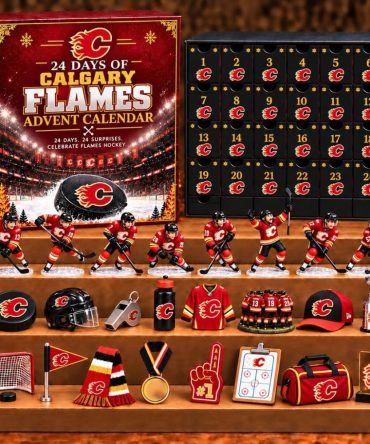 Calgary Flames Advent Calendar Ice Hockey Christmas Ornaments Holiday Countdown Box Decor