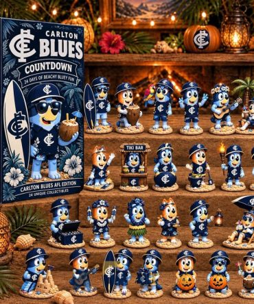Carlton Blues Afl X Bluey Tropical Journey Advent Calendar Halloween Ornaments Countdown Box
