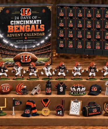 Cincinnati Bengals Advent Calendar American Football Christmas Ornaments Bengals Merch Decor
