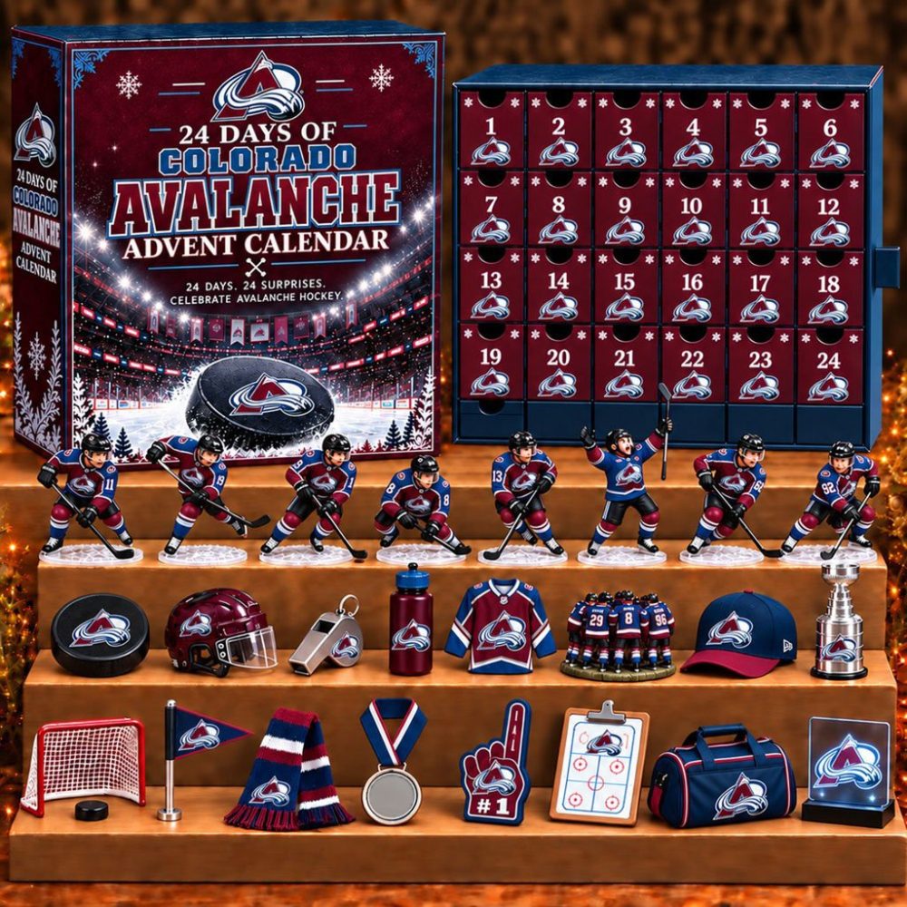 Colorado Avalanche Advent Calendar Ice Hockey Christmas Tree Ornaments Best Gift For Fans
