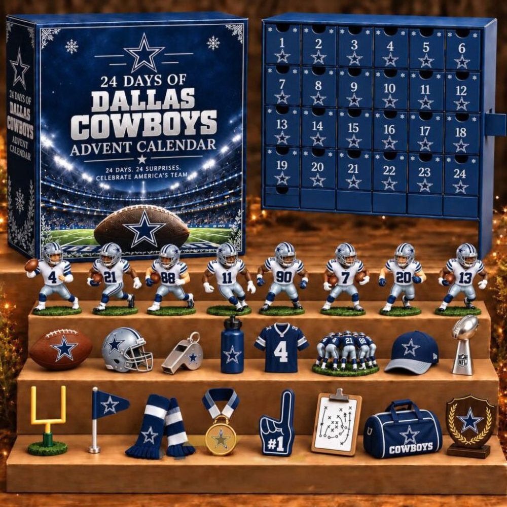 Dallas Cowboys 24 Days Of American Football Advent Calendar Christmas Ornaments Cowboys Merch