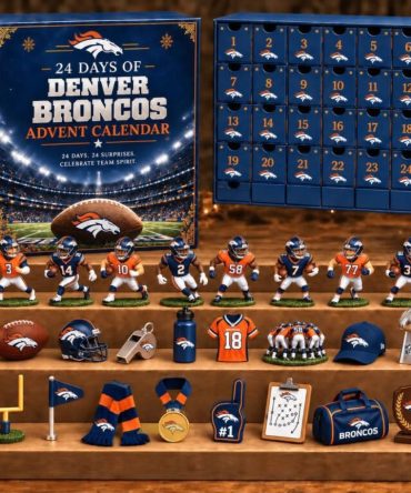 Denver Broncos 24 Days Of American Football Advent Calendar Christmas Ornaments Broncos Merch