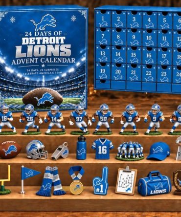Detroit Lions 24 Days Of American Football Advent Calendar Christmas Tree Ornaments Lions Merch