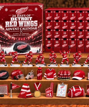 Detroit Red Wings 24 Days Of Hockey Ice Advent Calendar Christmas Tree Ornaments Red Wings Merch