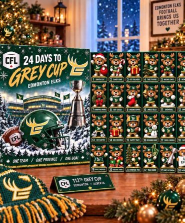 Edmonton Elks Mascot Advent Calendar 24 Day To Grey Cup Christmas Ornaments Elks Merch Decor