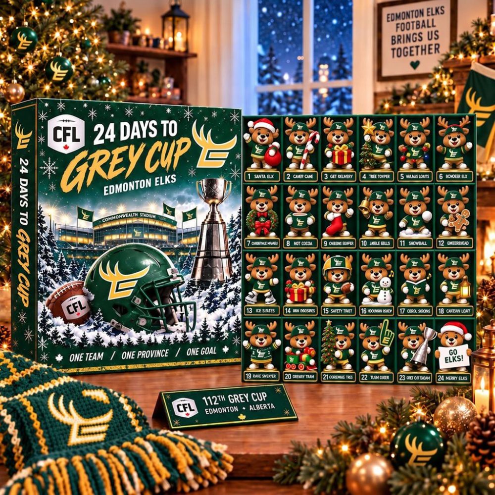 Edmonton Elks Mascot Advent Calendar 24 Day To Grey Cup Christmas Ornaments Elks Merch Decor