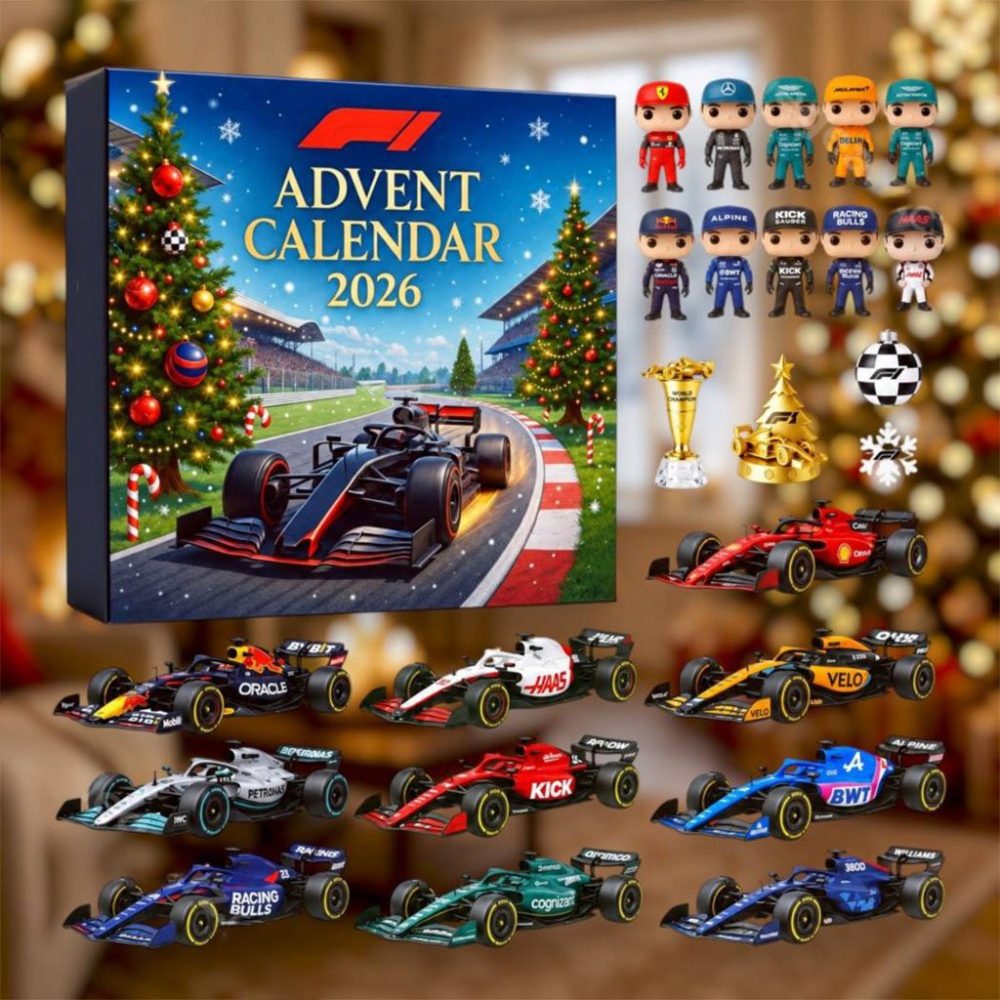 F1 Racing Legends Advent Calendar 2026 Christmas Ornaments Gifts For F1 Lovers