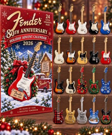 Fender 80Th Anniversary Holiday Advent Calendar 2026 Christmas Tree Hanging Decor Music Gear