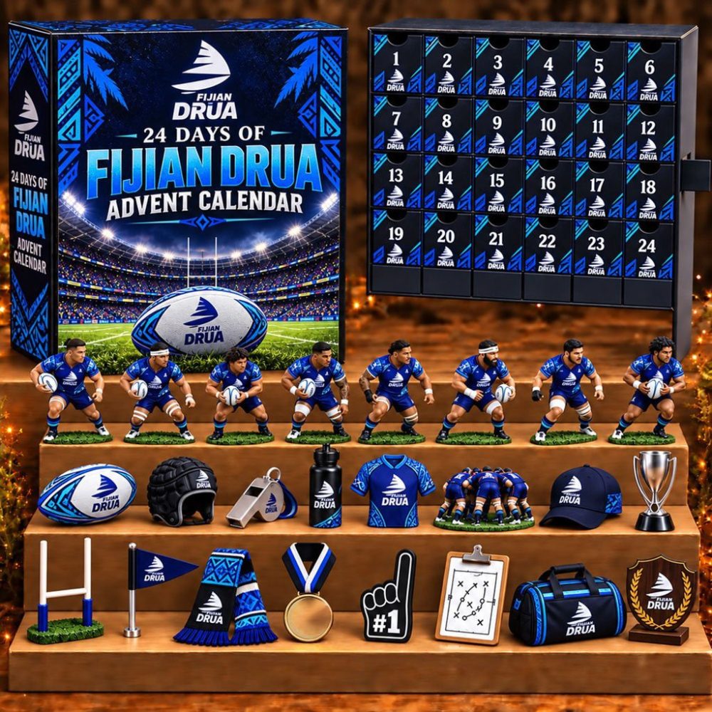 Fijian Drua X Srp 24 Days Of American Football Advent Calendar Xmas Ornaments Fijian Drua Merch