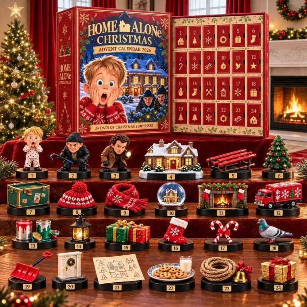 Home Alone Movie Film Christmas Advent Calendar 24 Days Christmas Tree Ornaments Home Alone Merch