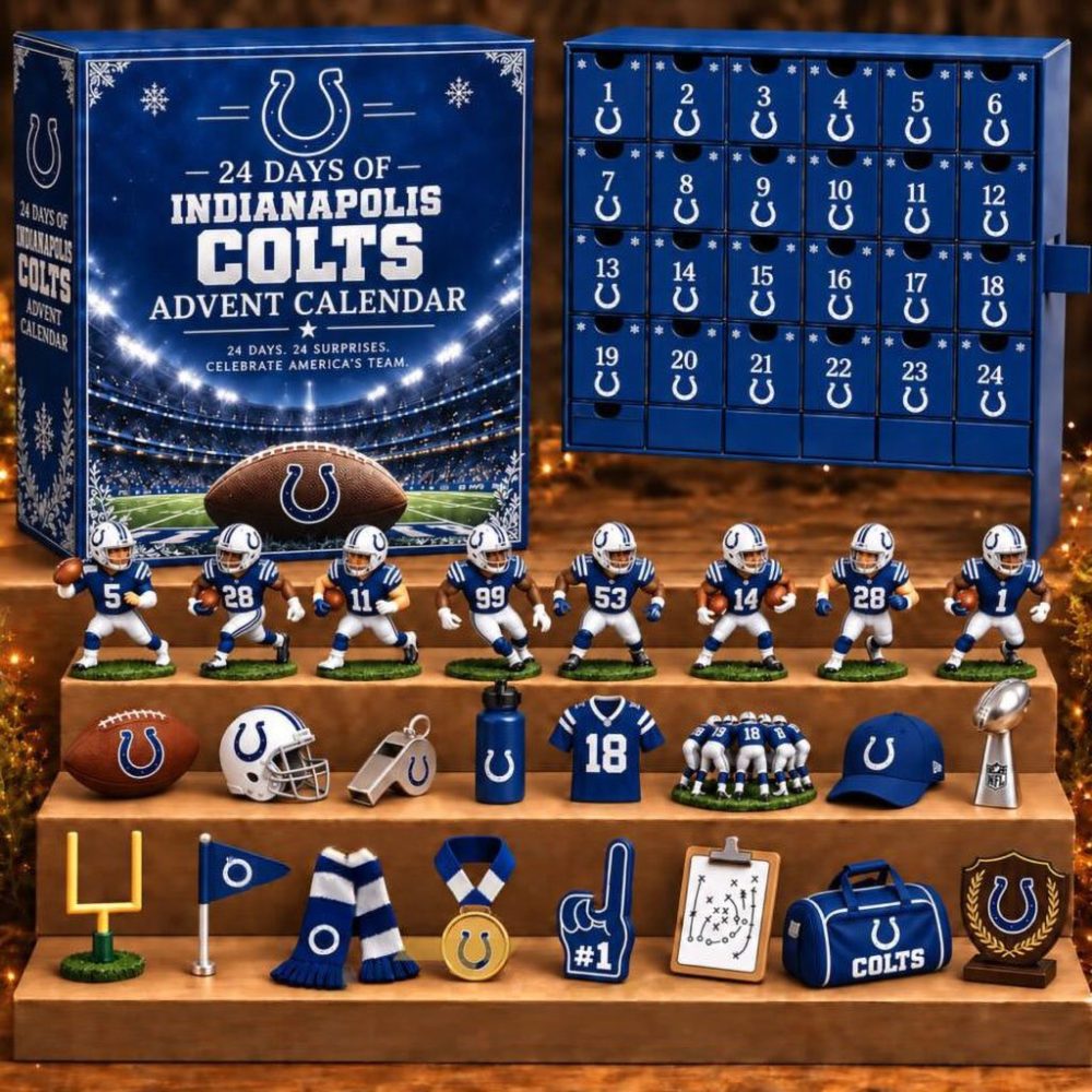 Indianapolis Colts 24 Days Of American Football Advent Calendar Christmas Ornament Collection