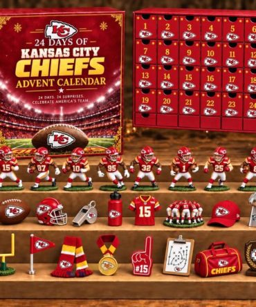 Kansas City Chiefs 24 Days Of American Football Advent Calendar Holiday Ornament Set Chiefs Merch