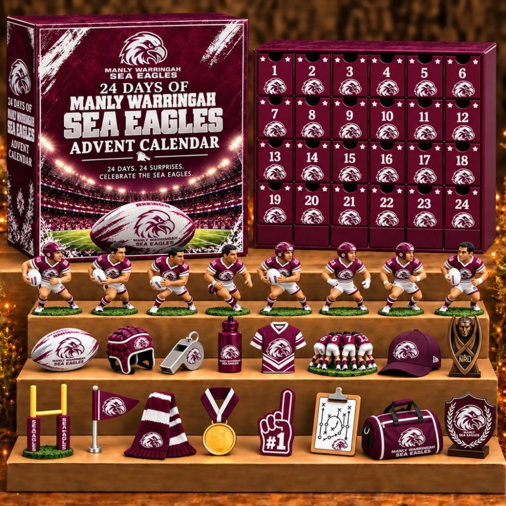 Manly Warringah Sea Eagles X Nrl 24 Days Of Super Rugby Advent Calendar 2026 Christmas Ornaments