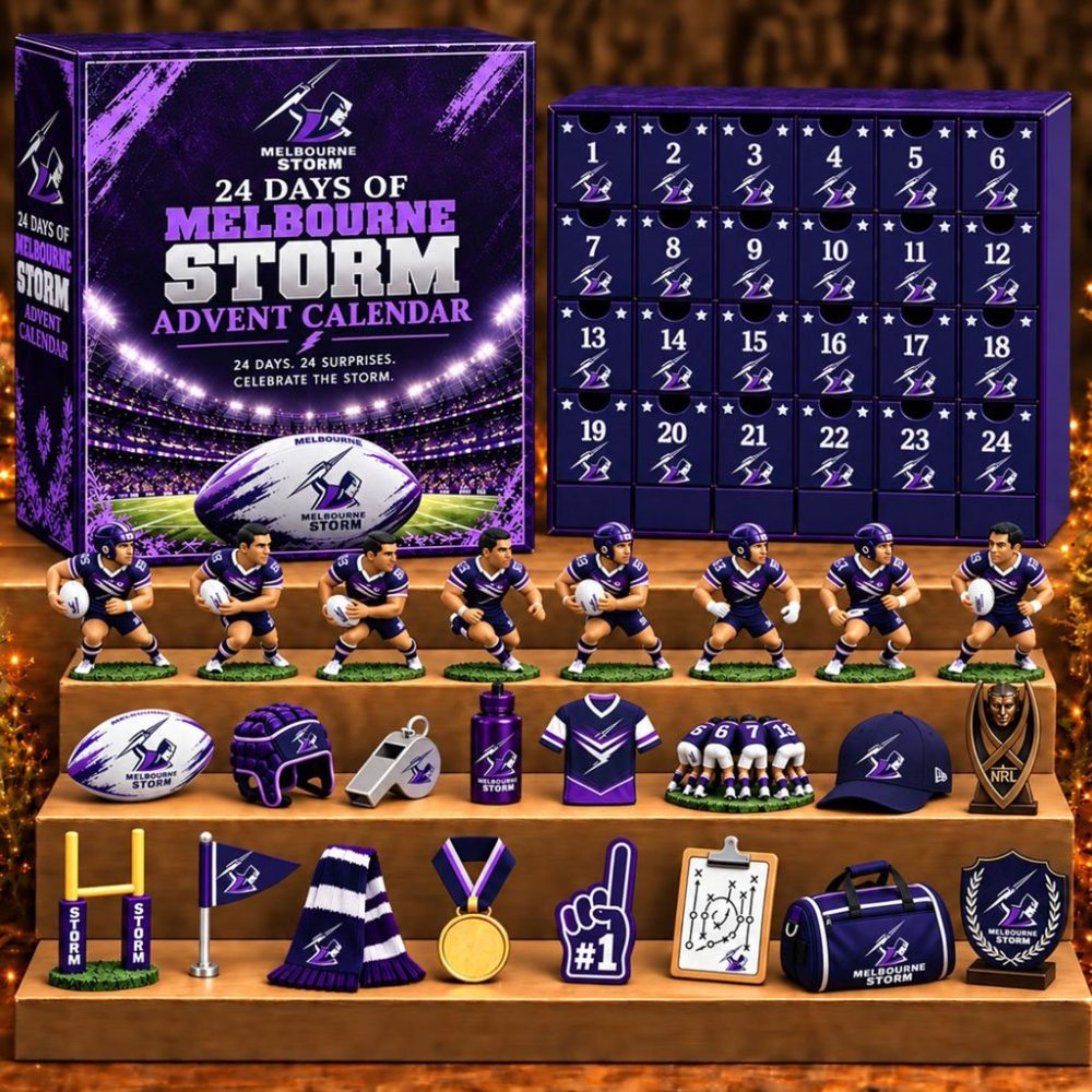 Melbourne Storm X Nrl 24 Days Of Super Rugby Advent Calendar 2026 Christmas Ornaments Decor