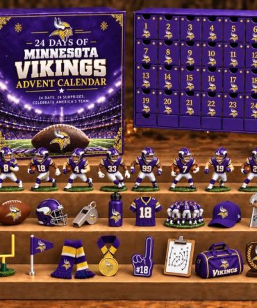 Minnesota Vikings 24 Days Of American Football Advent Calendar 2026 Christmas Ornaments Fan Gear