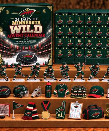 Minnesota Wild 24 Days Of Hockey Ice Advent Calendar Christmas Tree Hanging Decor Fan Gifts