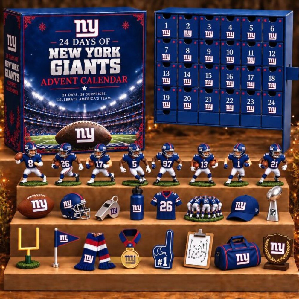 New York Giants 24 Days Of American Football Advent Calendar Xmas Ornament Ny Giants Merch