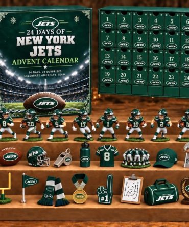 New York Jets 24 Days Of American Football Advent Calendar Christmas Ornament Ny Jets Merch