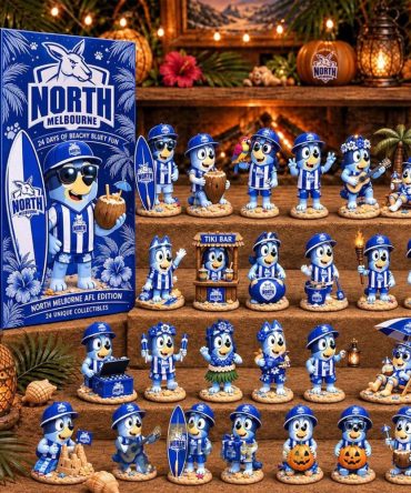 North Melbourne Kangaroos Afl X Bluey Tropical Journey Advent Calendar Holiday Ornaments