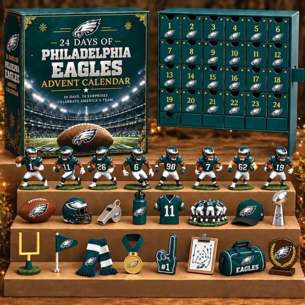 Philadelphia Eagles 24 Days Of American Football Advent Calendar Christmas Ornaments Eagles Merch