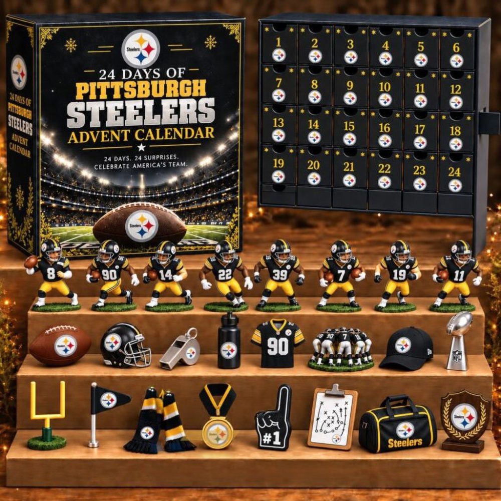 Pittsburgh Steelers 24 Days Of American Football Advent Calendar Xmas Ornaments Steelers Merch