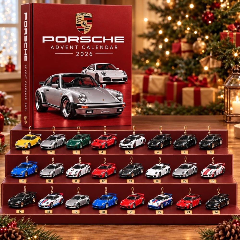 Pors Advent Calendar 2026 Christmas Ornament Countdown Gifts For Car Enthusiasts