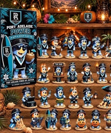 Port Adelaide Power Afl X Bluey Tropical Journey Advent Calendar Holiday Countdown Ornaments