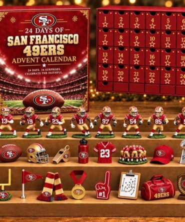 San Francisco 49Ers 24 Days Of American Football Advent Calendar Christmas Ornaments 49Ers Merch