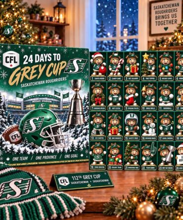 Saskatchewan Roughriders Mascot Advent Calendar Grey Cup Christmas Ornaments Surprise Box