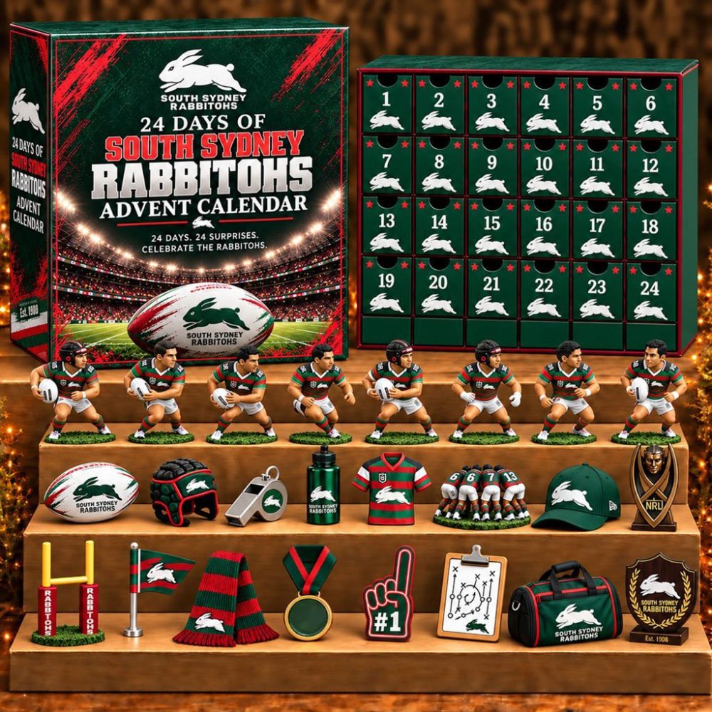 South Sydney Rabbitohs X Nrl 24 Days Of Super Rugby Advent Calendar Collectible Xmas Ornaments