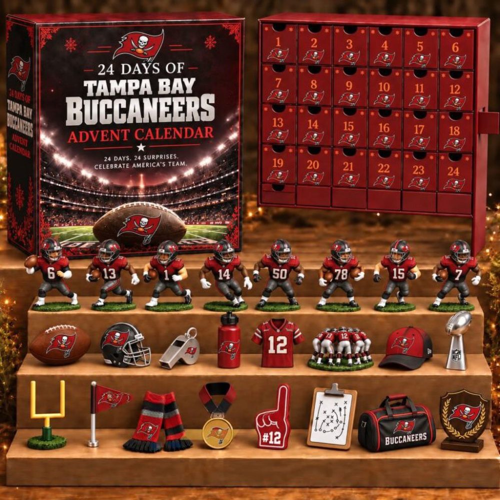 Tampa Bay Buccaneers 24 Days Of American Football Advent Calendar 2026 Christmas Tree Ornaments