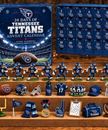 Tennessee Titans 24 Days Of American Football Advent Calendar 2026 Christmas Tree Ornaments