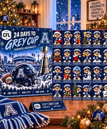 Toronto Argonauts Mascot Advent Calendar Grey Cup Christmas Ornaments Countdown Box Decor Ideas