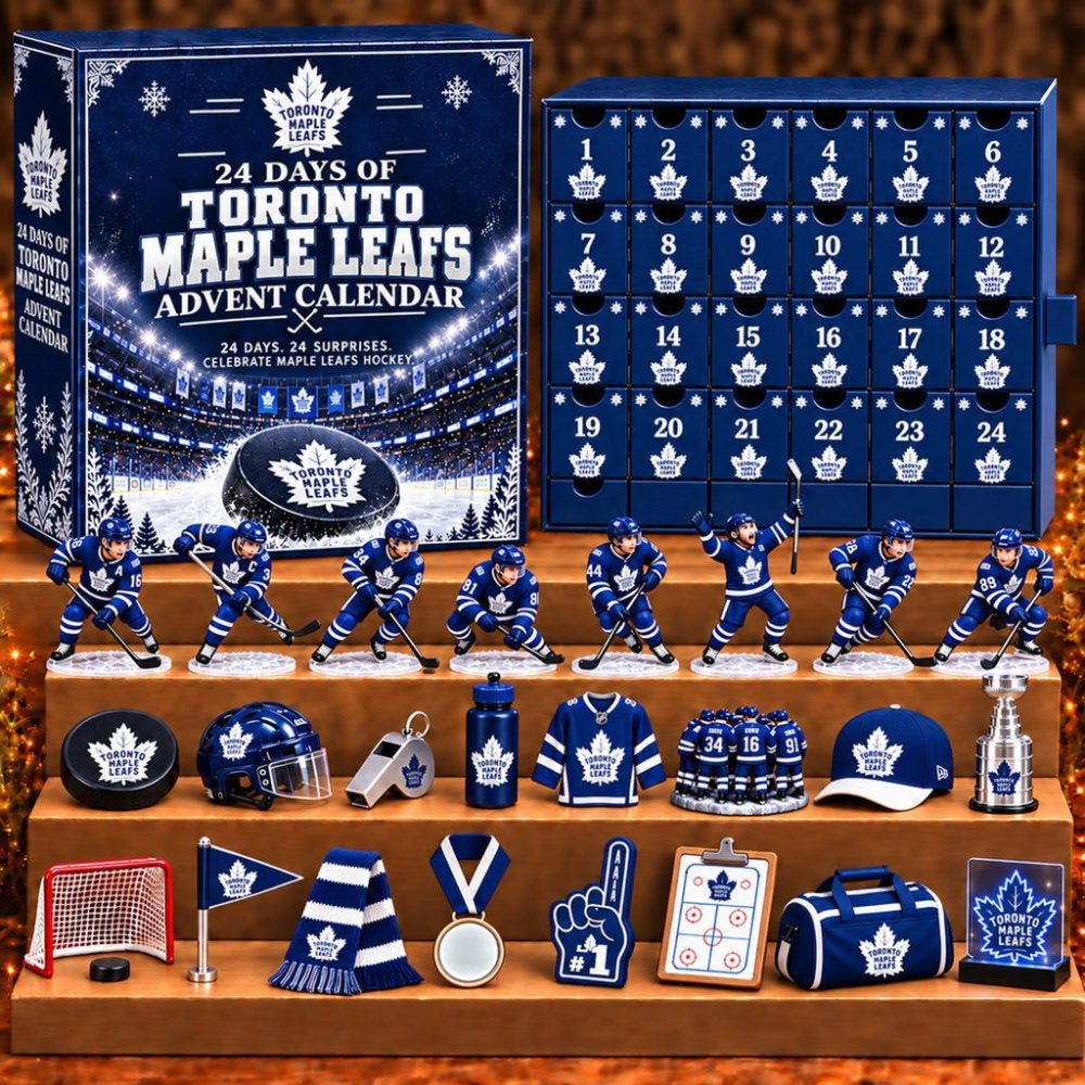 Toronto Maple Leafs 24 Days Of Hockey Ice Advent Calendar Christmas Ornaments Maple Leafs Merch
