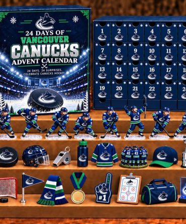 Vancouver Canucks 24 Days Of Hockey Ice Advent Calendar Christmas Tree Ornaments Canucks Merch