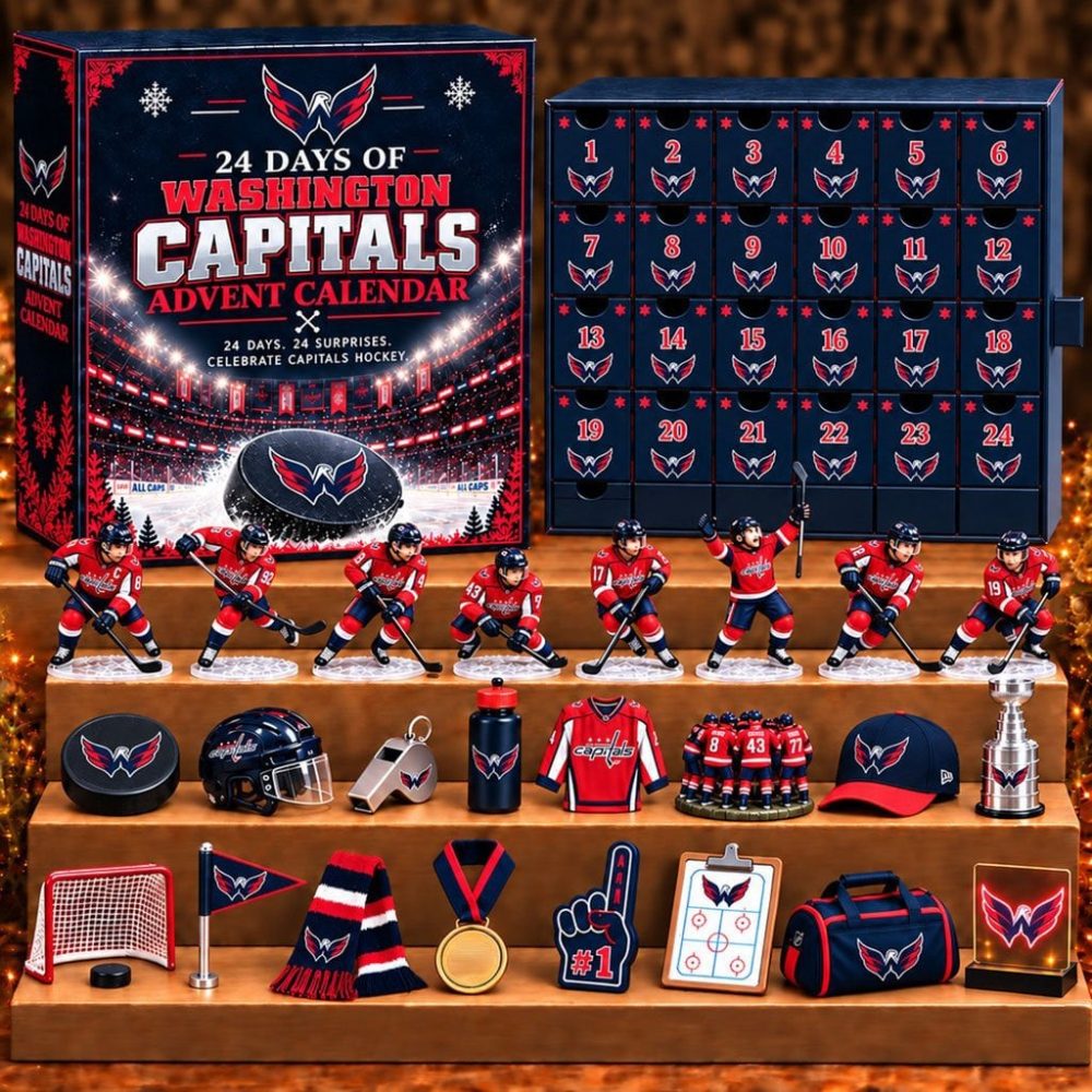 Washington Capitals 24 Days Of Hockey Ice Advent Calendar 2026 Christmas Tree Ornaments Fan Gear