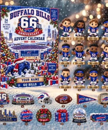 Personalized Buffalo Bills 66Th Anniversary Advent Calendar 2026 Go Bills Christmas Ornaments