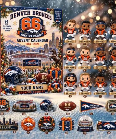 Personalized Denver Broncos 66Th Anniversary Advent Calendar 2026 Xmas Ornaments Broncos Merch