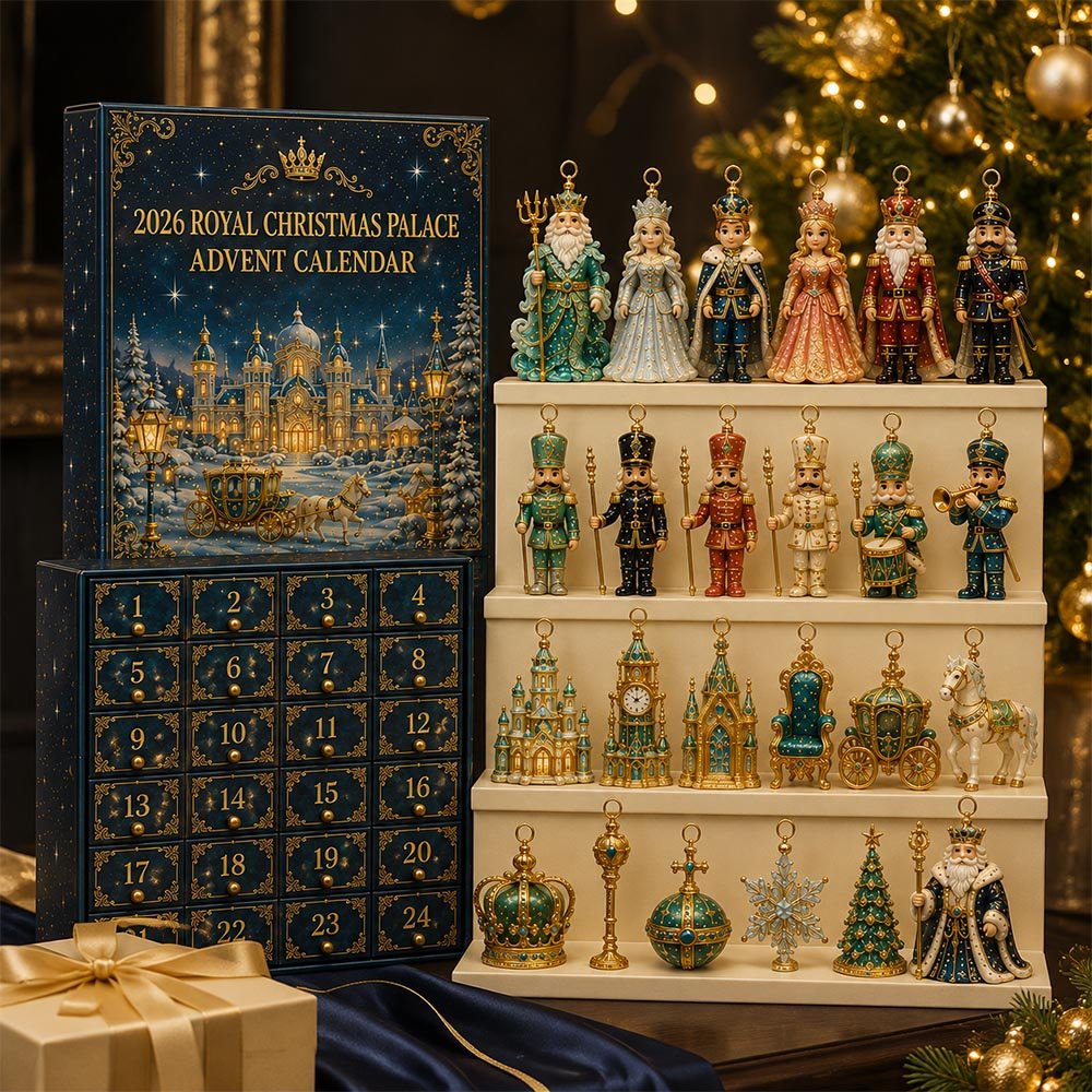 Royal Christmas Palace Luxury Countdown Gift Set Advent Calendar 2026 24 Day Spooky Countdown Gift For Royal Enthusiasts, 3D Acrylic Collectibles