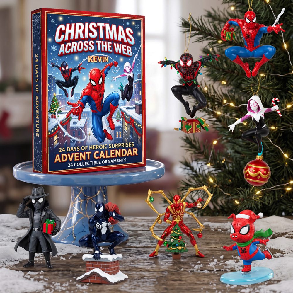Spiderman Christmas Across The Web Christmas Advent Calendar Christmas Gifts For Spider Man Lovers , 3D Acrylic Collectibles